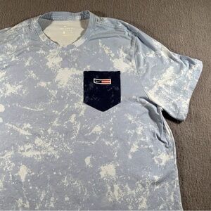 Nike Mens Sportswear Tie Dye Pocket T-Shirt Blue Size 2XL USA America